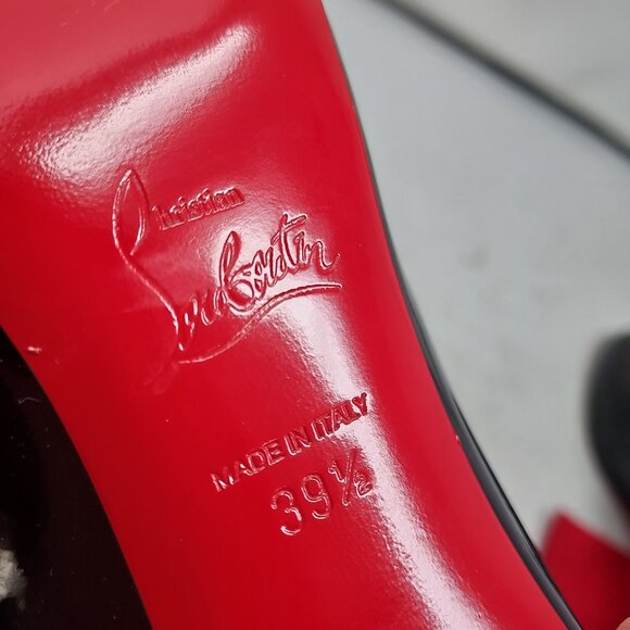 CHRISTIAN LOUBOUTIN Miss Jane Patent Black Buckle Pump Shoe - Picture 4 of 12